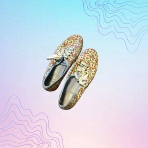 KEDS Floral Print Lace-Up Canvas Sneakers